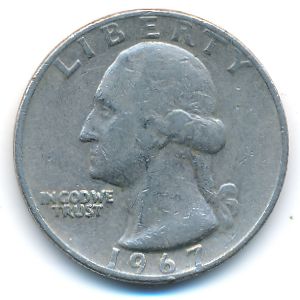 США, 1/4 доллара (1967 г.)