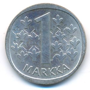 Finland, 1 markka, 1967