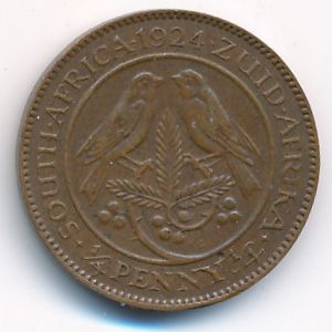 ЮАР, 1/4 пенни (1924 г.)
