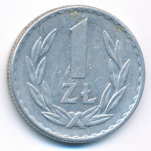 Poland, 1 zloty, 1949