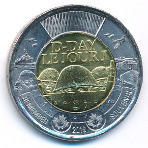 Канада, 2 доллара (2019 г.)