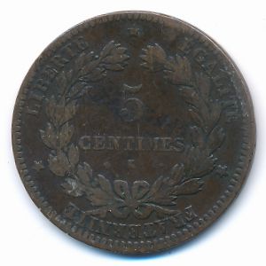 France, 5 сентим, 1872