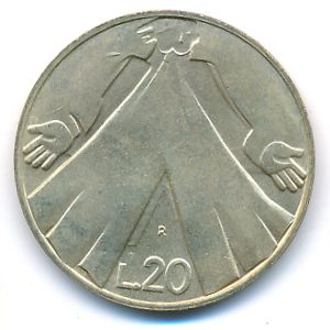Сан-Марино, 20 лир (1990 г.)