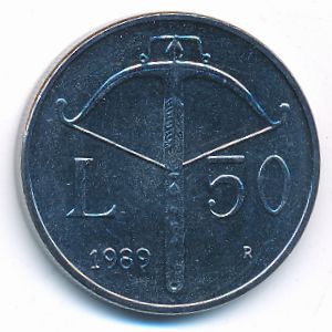 San Marino, 50 lire, 1989