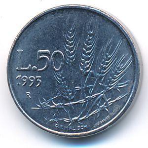 San Marino, 50 lire, 1993