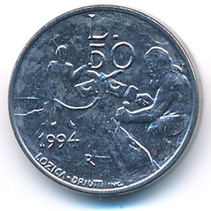 San Marino, 50 lire, 1994
