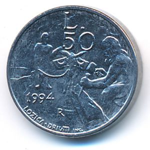 San Marino, 50 lire, 1994