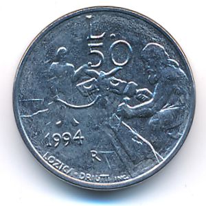 San Marino, 50 lire, 1994