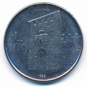 Сан-Марино, 100 лир (1988 г.)