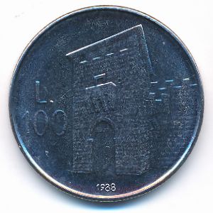 Сан-Марино, 100 лир (1988 г.)
