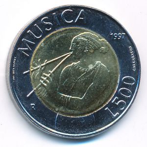 San Marino, 500 lire, 1997
