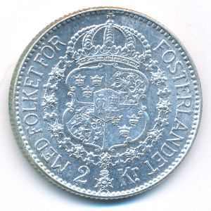 Sweden, 2 kronor, 1939