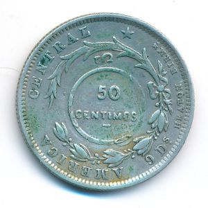Коста-Рика, 50 сентимо (1892 г.)