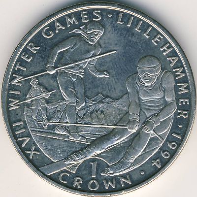 Гибралтар, 1 крона (1993 г.)