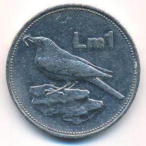 Мальта, 1 лира (1986 г.)