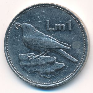 Мальта, 1 лира (1986 г.)