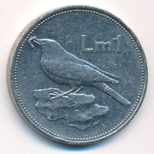 Мальта, 1 лира (1986 г.)