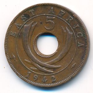 Восточная Африка, 5 центов (1942 г.)