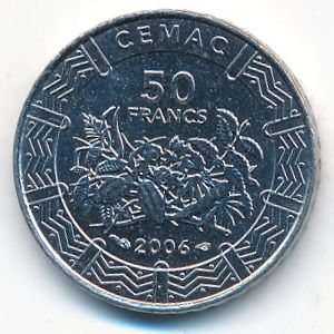 Центральная Африка, 50 франков КФА (2006 г.)