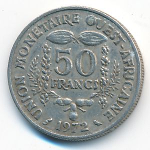 Западная Африка, 50 франков (1972 г.)