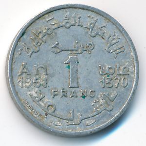 Марокко, 1 франк (1951 г.)