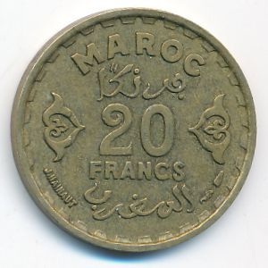 Марокко, 20 франков (1951 г.)