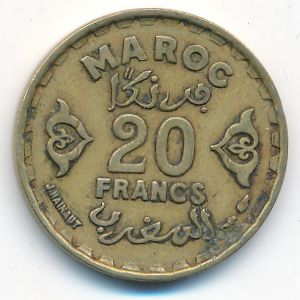 Марокко, 20 франков (1951 г.)