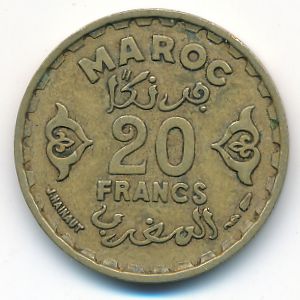 Марокко, 20 франков (1951 г.)