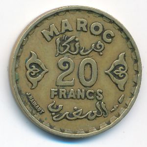 Марокко, 20 франков (1951 г.)