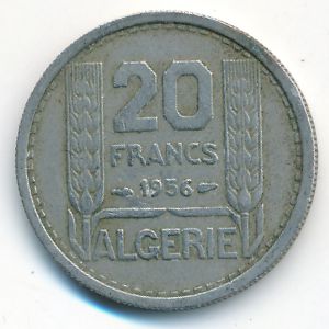 Алжир, 20 франков (1956 г.)