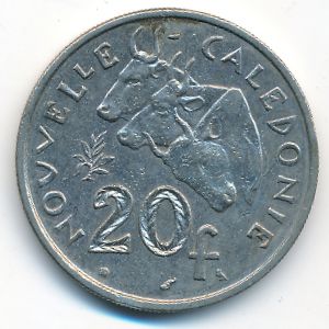 Новая Каледония, 20 франков (1970 г.)