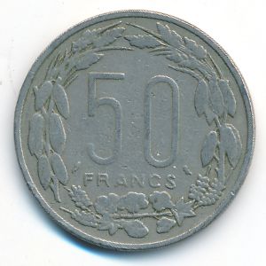 Экваториальные Африканские Штаты, 50 франков (1961 г.)