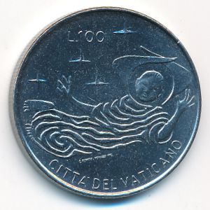 Ватикан, 100 лир (1969 г.)