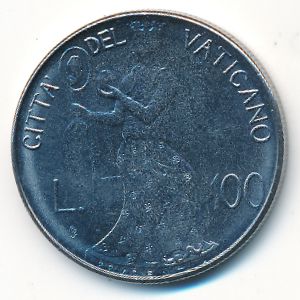Ватикан, 100 лир (1980 г.)