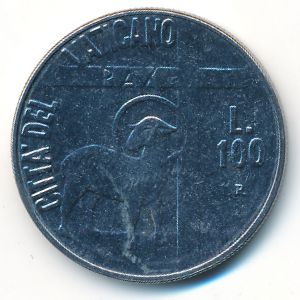 Ватикан, 100 лир (1984 г.)