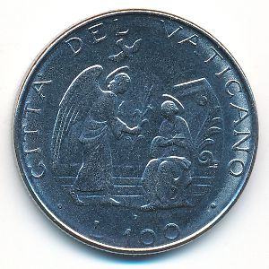 Ватикан, 100 лир (1987 г.)