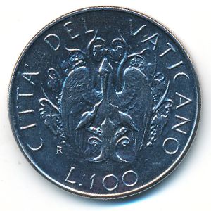 Ватикан, 100 лир (1989 г.)