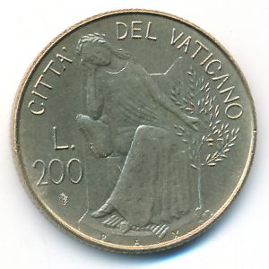 Ватикан, 200 лир (1980 г.)