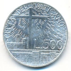 Ватикан, 500 лир (1991 г.)