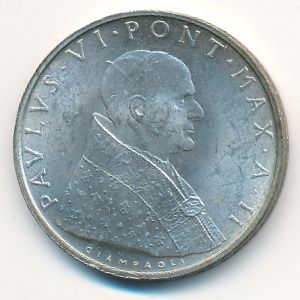 Ватикан, 500 лир (1964 г.)