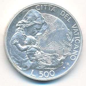 Ватикан, 500 лир (1995 г.)