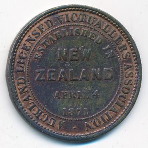 Новая Зеландия, 1 пенни (1871 г.)