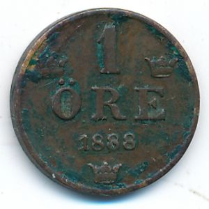 Швеция, 1 эре (1888 г.)