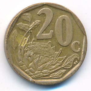 ЮАР, 20 центов (2010 г.)