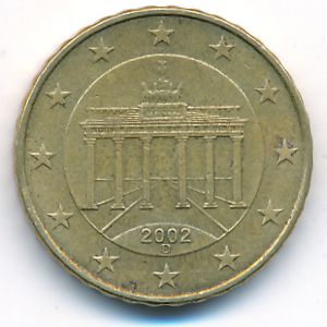 Германия, 10 евроцентов (2002 г.)