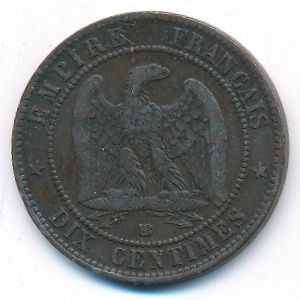 France, 10 сентим, 1861
