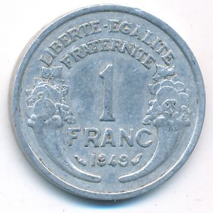 Франция, 1 франк (1949 г.)