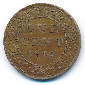 Canada, 1 cent, 1909