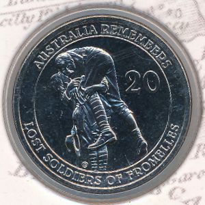 Австралия, 20 центов (2010 г.)
