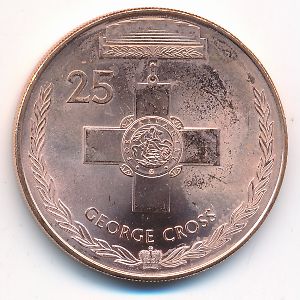 Австралия, 25 центов (2017 г.)